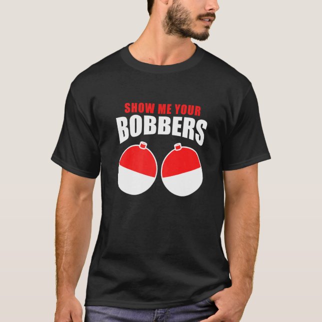 Camiseta Pescadores Atrapando Peces - Muéstrame Tus Flotado (Anverso)