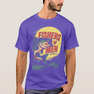 Camiseta Pescadores cristianos de hombres Mateo 4 19 Verso