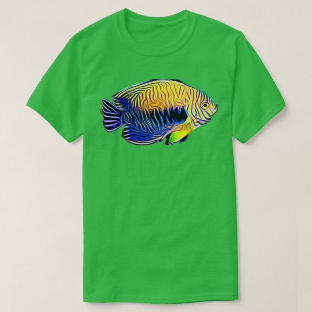 Camiseta Pescadores de aleta de mar de agua salada acuario  (Diseño del anverso)