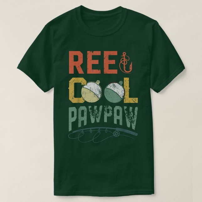 Camiseta Pescadores de Guay Reel Mens Pawpaw Día F (Diseño del anverso)