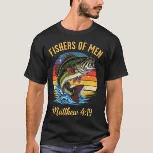 Camiseta Pescadores de Hombres Mateo 4-19 Biblia Cristiano
