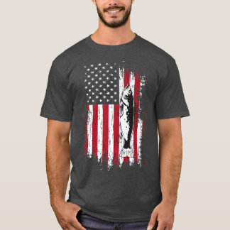 Camiseta Pescadores De La Bandera Estadounidense Vintage Ee