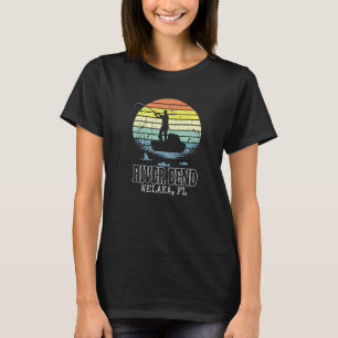Camiseta Pescadores de peces de la curva del río Welaka Flo