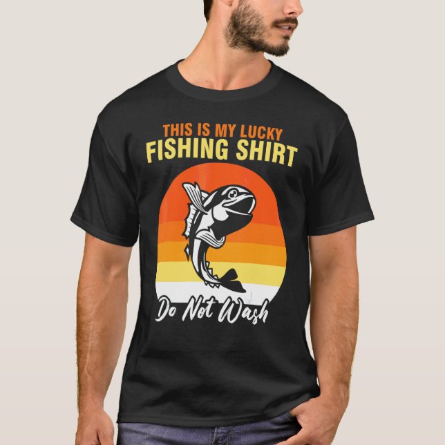 Camiseta Pescadores de pesca de afición Pesca afortunada (Anverso)