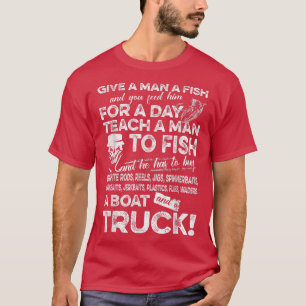 Camiseta Pescadores divertidos para hombres que dan pescado
