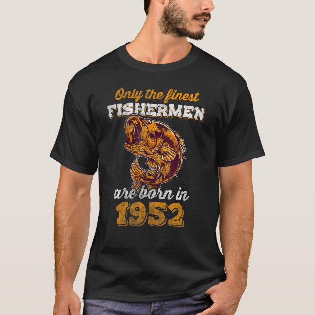 Camiseta Pescadores Finos Nacidos en 1952 Largemouth Bass 7 (Anverso)