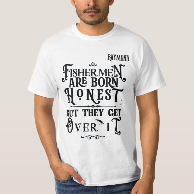 Camiseta "Pescadores". Hombres de personalizable (Anverso)
