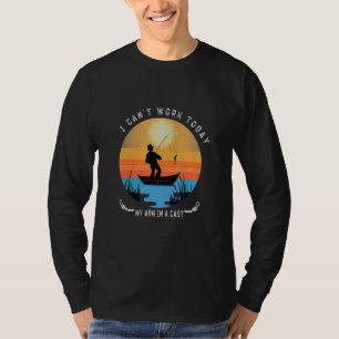 Camiseta Pescadores hombres que no puedo trabajar hoy mi br