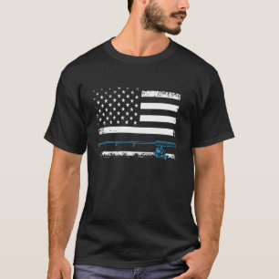 Camiseta Pescadores Patrióticos de la Bandera de EE. UU. Ho