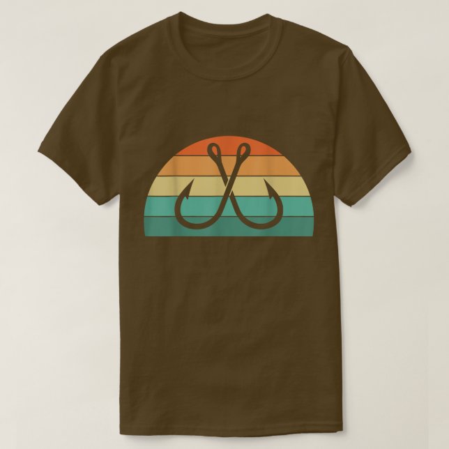 Camiseta Pescadores Retro De Hook De Pesca (Diseño del anverso)