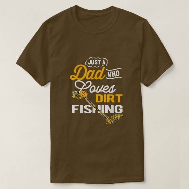 Camiseta Pescadores sucios de hombres detectando a papá  (Diseño del anverso)