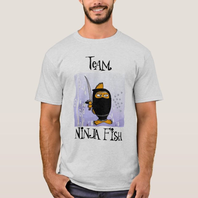 Camiseta pescados 1 del ninja (Anverso)