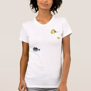 Camiseta Pescados bilaterales del dibujo animado de
