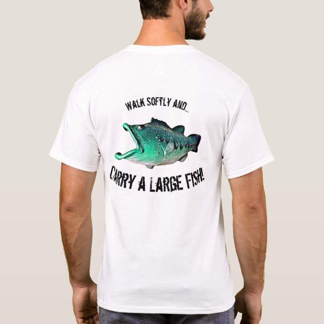 Camiseta Pescados con actitud del artista Mike Quinn (Reverso)