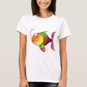 Camiseta Pescados de arco iris felices