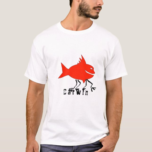 Camiseta Pescados de Darwin (Anverso)
