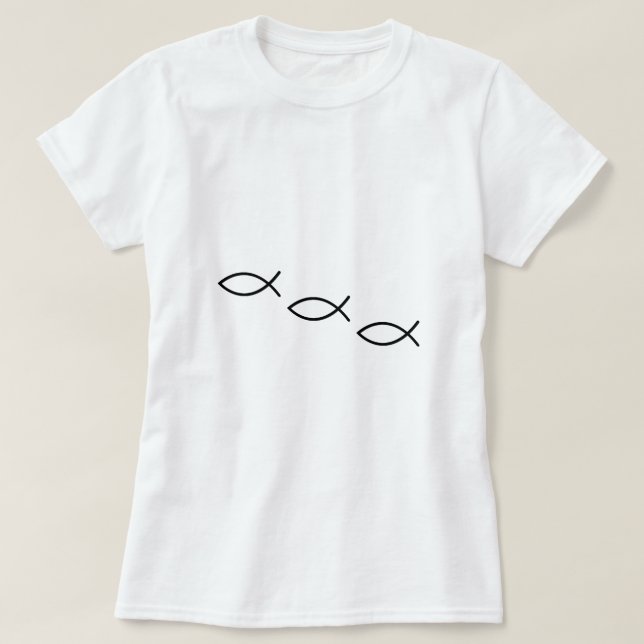 Camiseta Pescados de Icthus (Diseño del anverso)