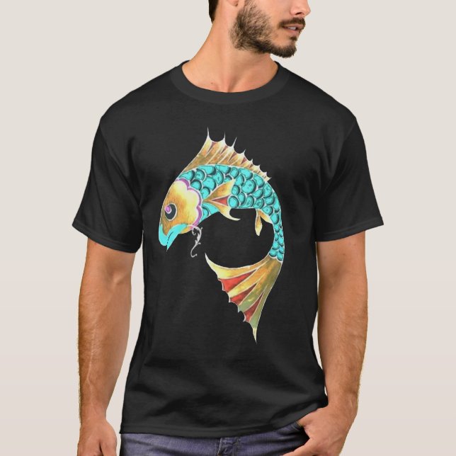 Camiseta Pescados de la carpa de Koi - símbolo para la (Anverso)