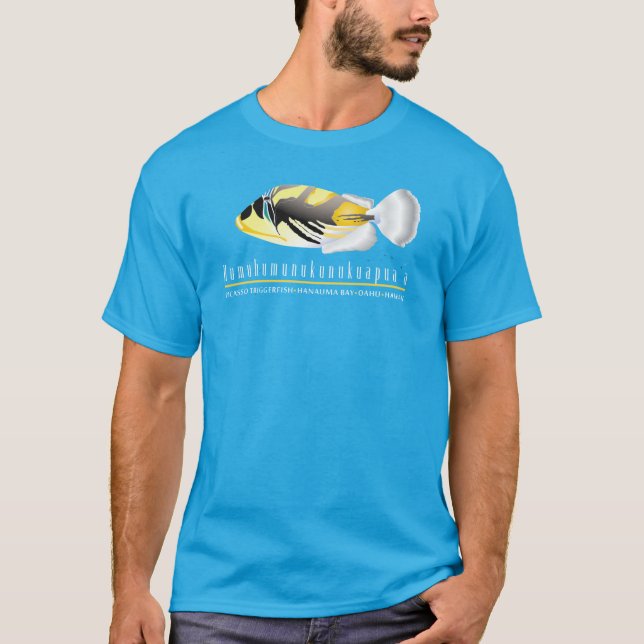 Camiseta Pescados del disparador de Hawaii - (Anverso)