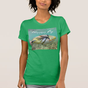 Camiseta Pescados del disparador de la bahía de Hanauma