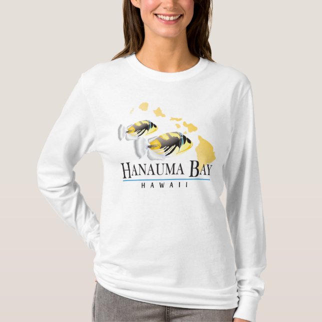 Camiseta Pescados del estado de Hawaii e islas de Hawaii (Anverso)