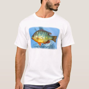 Camiseta pescados del Lepomis macrochirus