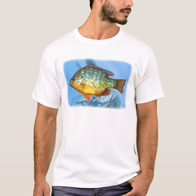 Camiseta pescados del Lepomis macrochirus (Anverso)