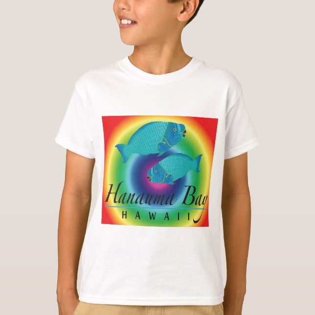 Camiseta Pescados del loro de la bahía de Hanauma (Anverso)