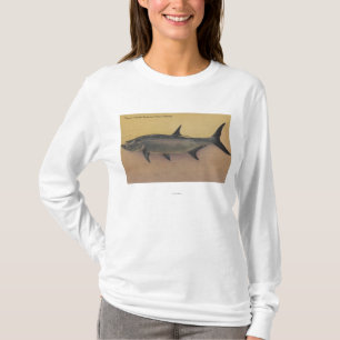 Camiseta Pescados del tarpón de la costa del interruptor d