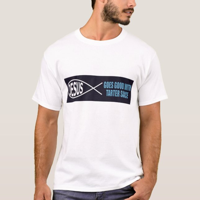 Camiseta Pescados divertidos de Jesús (Anverso)