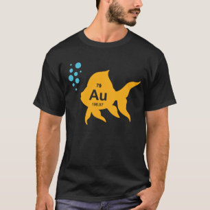 Camiseta Pescados elementales del oro de la tabla periódic