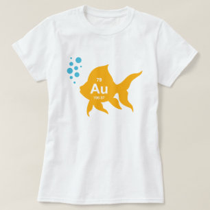 Camiseta Pescados elementales del oro de la tabla periódica