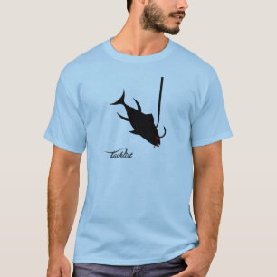 Camiseta pescados en un gancho