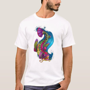 Camiseta Pescados japoneses orientales frescos de la carpa