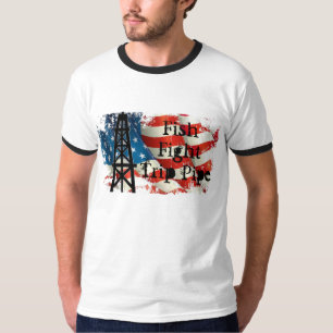 CAMISETA PESCADOS, LUCHA Y TUBO DEL VIAJE