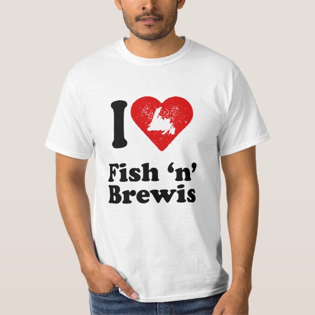 Camiseta Pescados n Brewis del corazón I (Anverso)