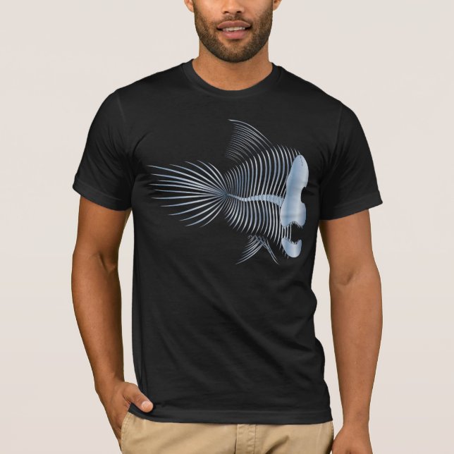 Camiseta Pescados "UnderFin esquelético " (Anverso)
