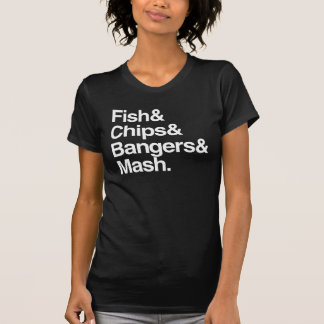 Camiseta Pescados y microprocesadores y Bangers y puré