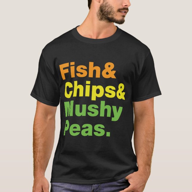 Camiseta Pescados y microprocesadores y guisantes fofos (Anverso)