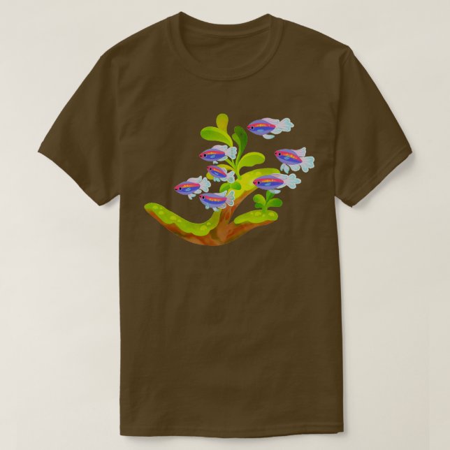 Camiseta Pescados y plantas de agua dulce Congo Tetra (Diseño del anverso)