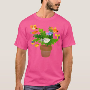 Camiseta Pescados Y Plantas De Agua Fresca - Plata