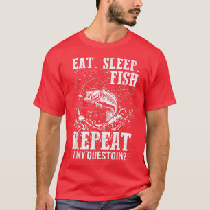 Camiseta PescaEat Sleep Fish Repetir pescador