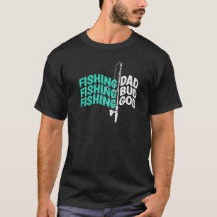Camiseta Pescando a papá Bud God Funny Padres Caminando Pes