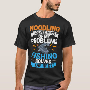 Camiseta Pescando Bagre con las Manos Pesca de Bagre