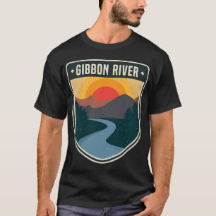 Camiseta Pescando bandera americana roja blanca y bruh