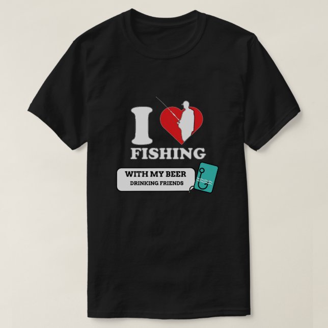 CAMISETA PESCANDO CON MI AMIGO (Diseño del anverso)