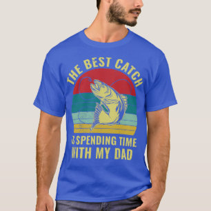 Camiseta Pescando con papá padre hijo hija coincidente