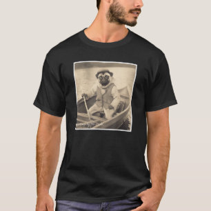 Camiseta Pescando en un barco