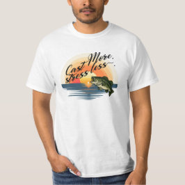 Camiseta Pescando Lubinas de Trofeo Gráfico Echa Más, estre