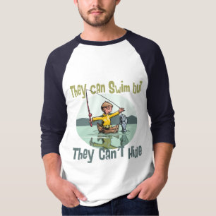 Camiseta Pescando nadar pero no esconder